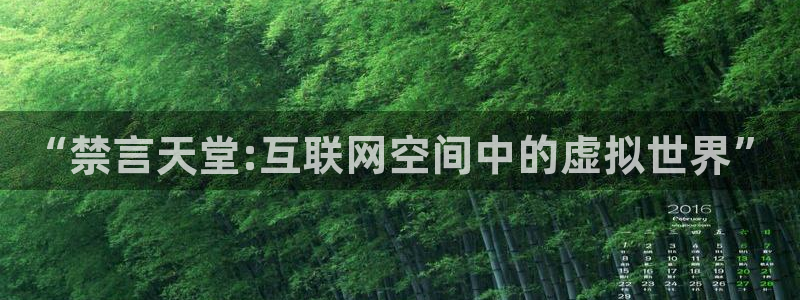 omofun专注动漫官网入口：“禁言天堂:互联网空间中的虚拟世界”