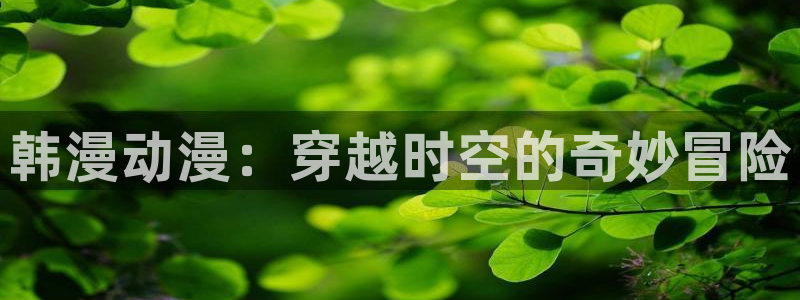 omofun动漫官网在线观看：韩漫动漫：穿越时空的奇妙冒险